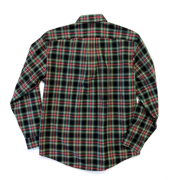 Land's End Christmas Plaid Men's Shirt Large - Picture 2 of 6